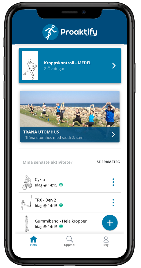 Proaktify träningsapp