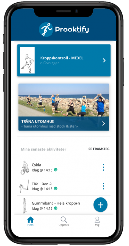 Proaktify träningsapp
