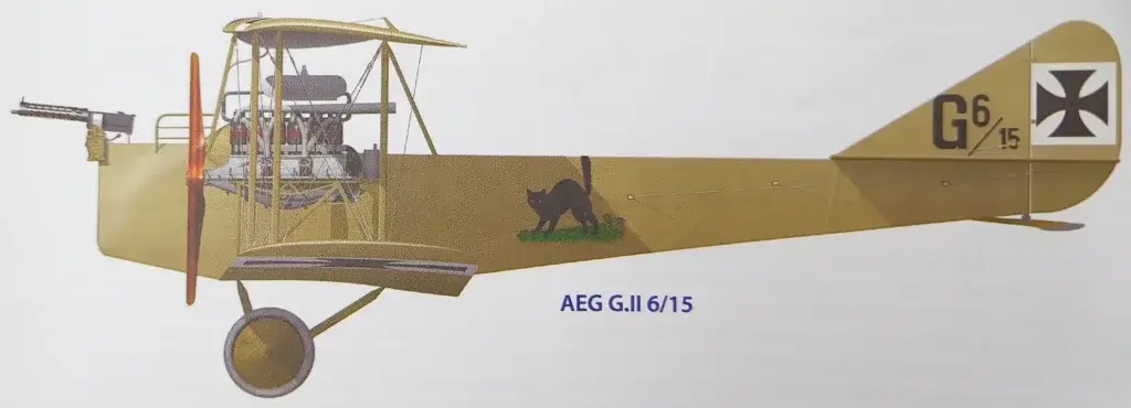 an old airplane with a dog on the wing