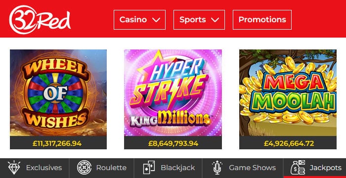 Huge Progressive Jackpot Slots