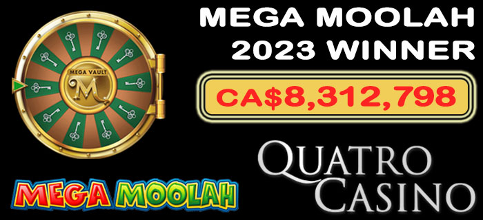 Mega Moolah Jackpot Winner 2023 at Quatro Casino