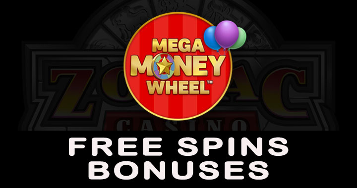 Free spins and bonuses on the Mega Money Wheel game