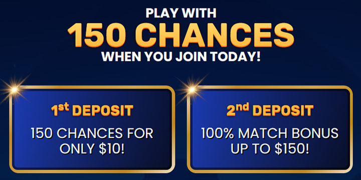 Welcome Bonus and Chances to Win Jackpots