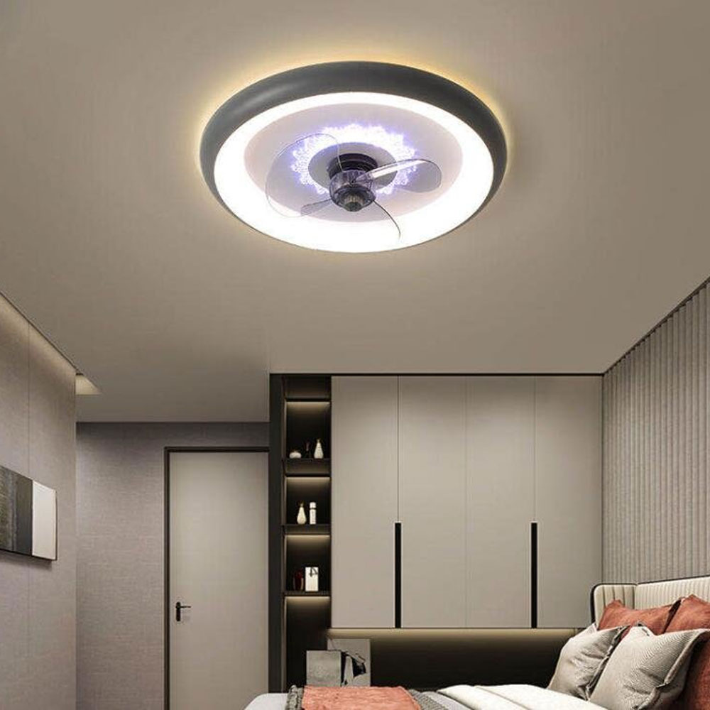 LED Plafondlamp met ventilator en afstandbediening - melili.nl