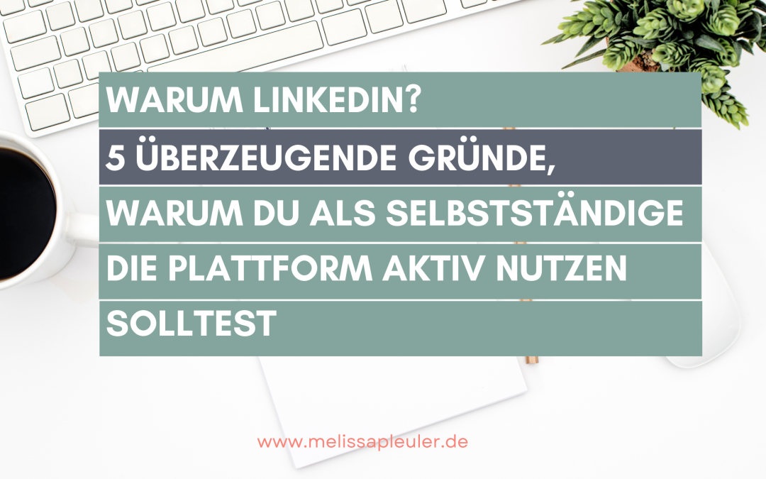 Warum Linkedin 5 überzeugende Gründe Warum Du Als Selbstständige Die Plattform Aktiv Nutzen