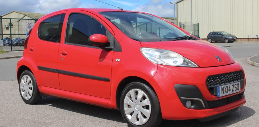 PEUGEOT 107 ACTIVE 108,000 MILES MANUAL RED GREY 2014 PEUGEOT 107 ACTIVE 20 ELECTRIC...