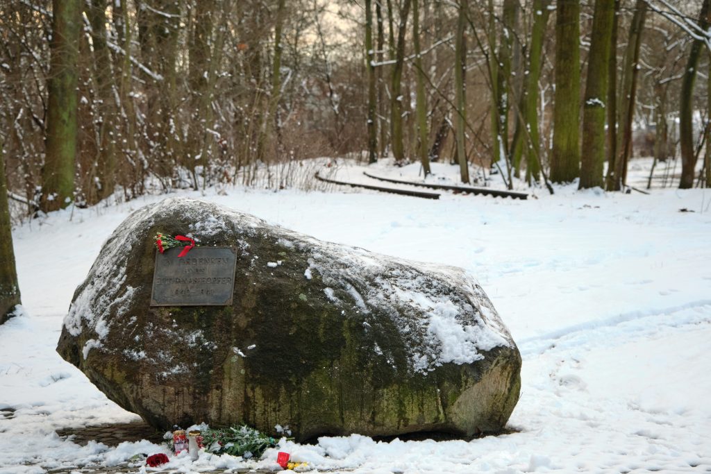Gedenk-Stein T4 im Wuhlgarten