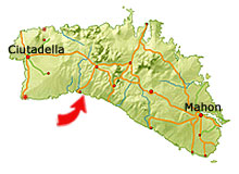 Cala Mitjana map