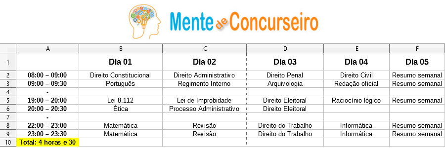 Como Passar em Concurso Público com Pouco Tempo Para Estudar - Planilha e aulas em dvd para concursos públicos