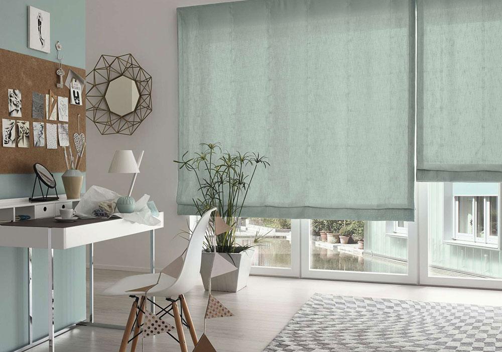 Roman blinds | Decorative solar screening | Merkur Gardiner