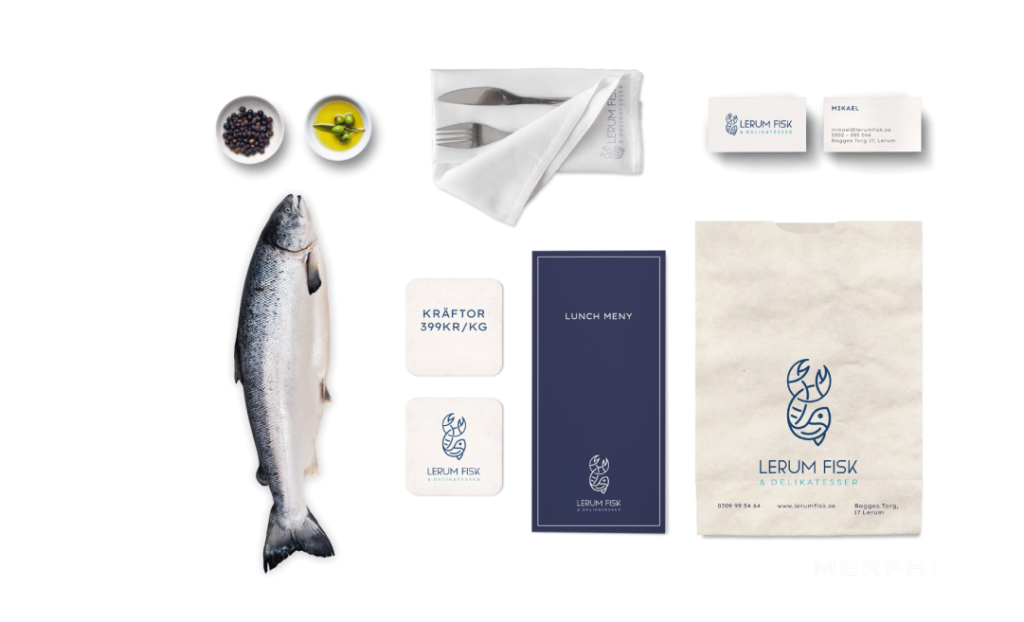 Lerum Fisk branding