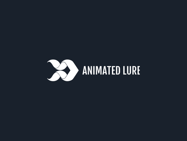 Animated lure logo