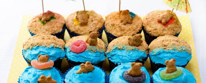 Cuisiner des cupcakes de plage! MIGNON!!!