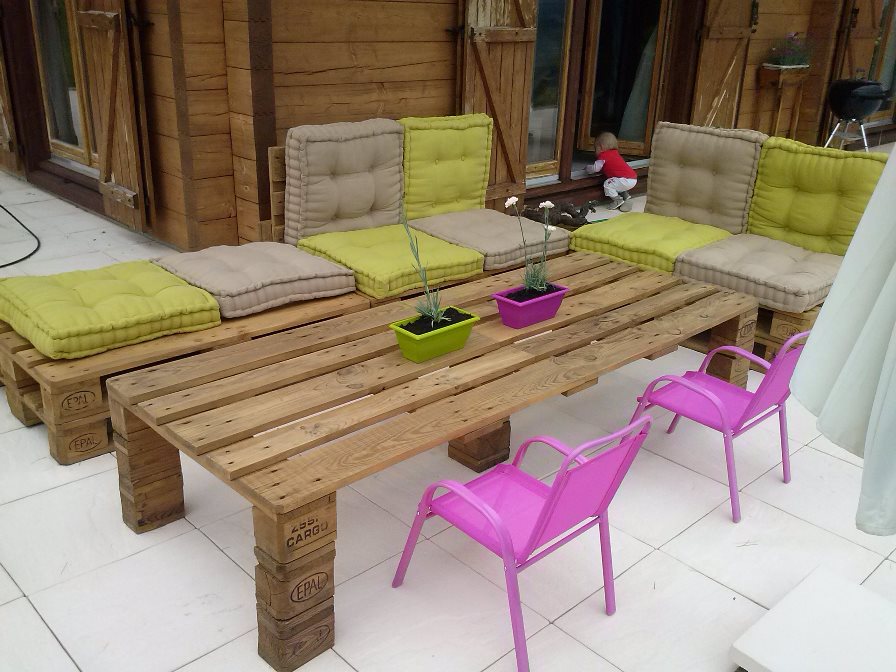 Comment avoir un salon de jardin en palettes ?