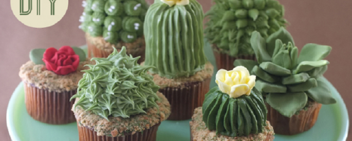 LES CUPCAKES CACTUS!