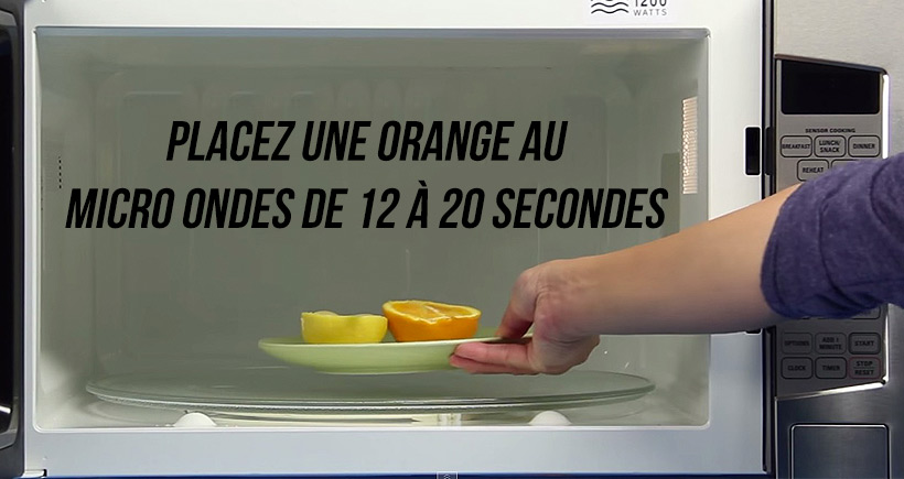 Elle place une orange au micro-ondes et la raison est absolument géniale!