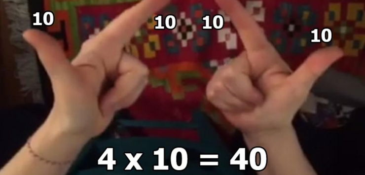 Apprendre les tables de multiplications avec les mains, l’astuce qu’il faut à vos enfants !