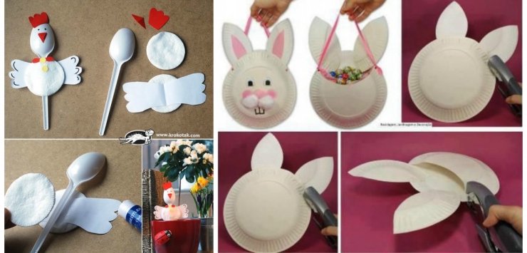 43 idées de bricolages sur le thème de Pâques… De quoi occuper les enfants de manière ludique