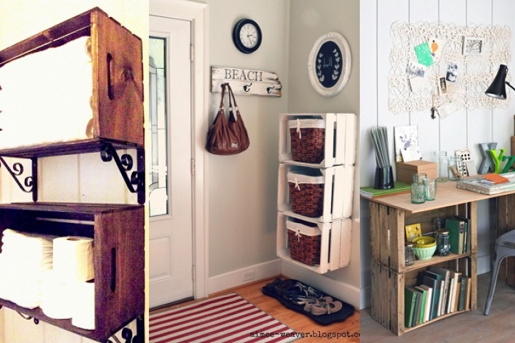 20 idées pour utiliser les caisses de bois de façons pratique, tout en décorant!