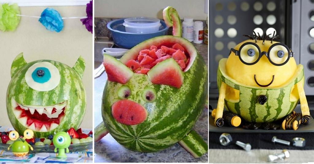 Les 15 plus belles décorations de table faites de melon d’eau!