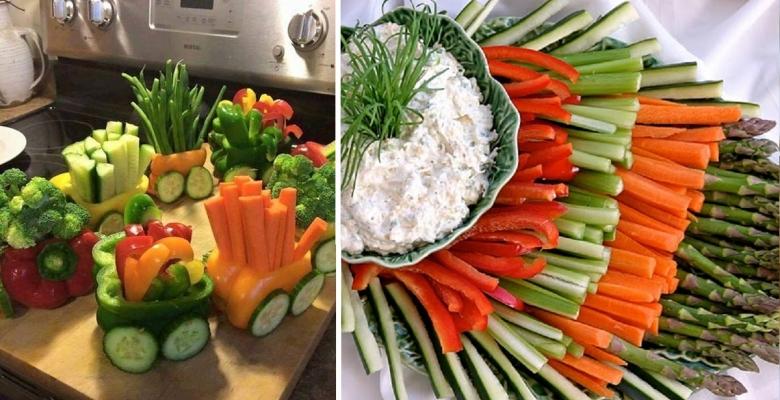 Quand les légumes décorent la table! 16 magnifiques façons de les servir!