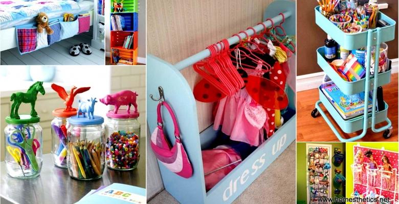 22 brillantes idées de rangement pour organiser une chambre d’enfant!