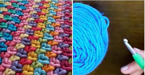 APPRENEZ À CROCHETER LE POINT MOUSSE AVEC DES TUTORIELS VIDÉOS ET UN DIAGRAMME!