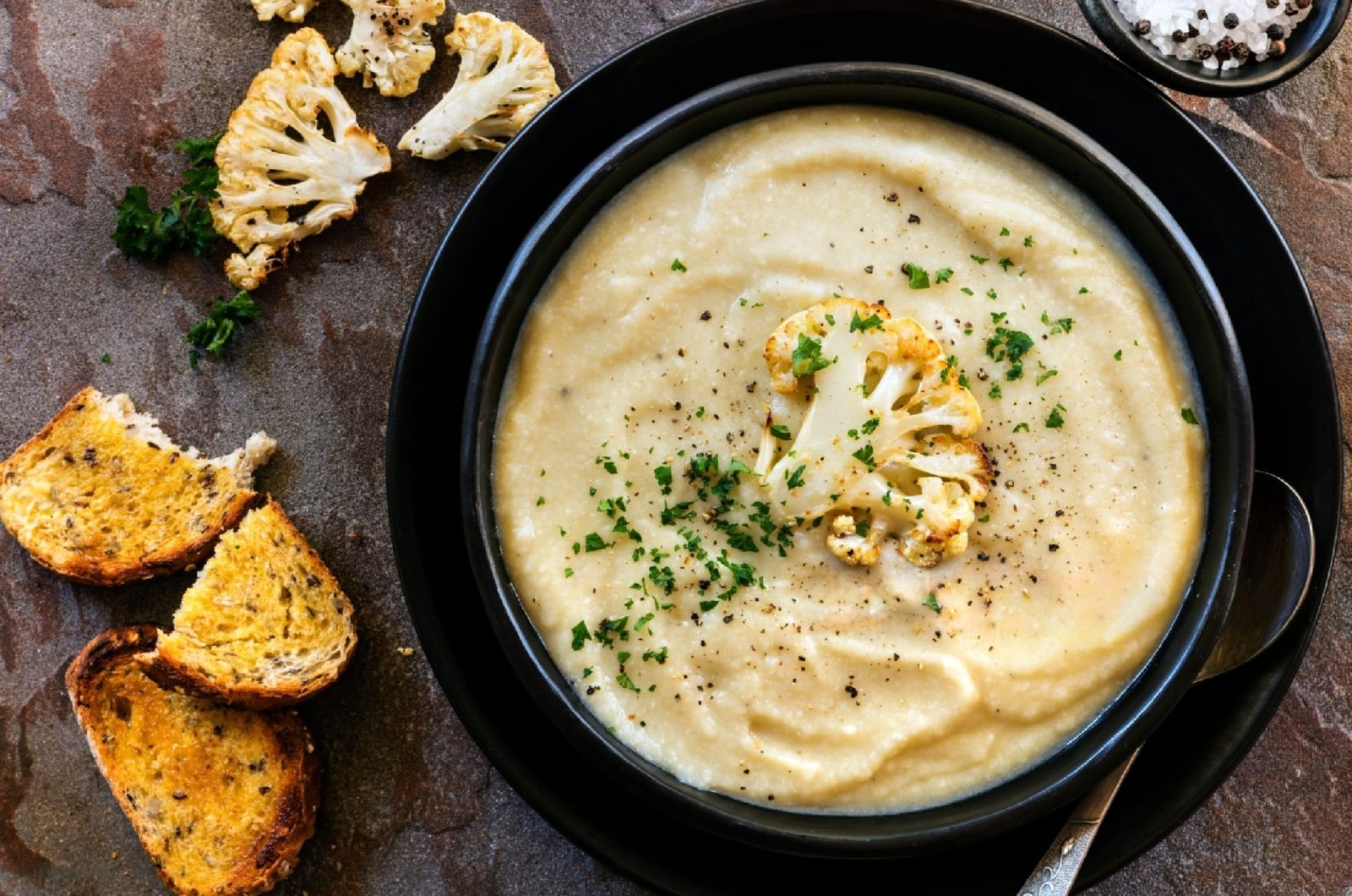 Soupe de chou fleur et brocolis