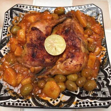 Poulet olive façon tajine