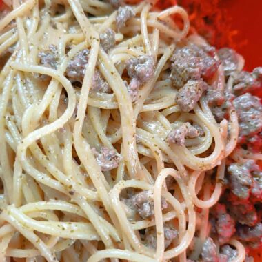 Spaghetti & ragù bianco de bœuf