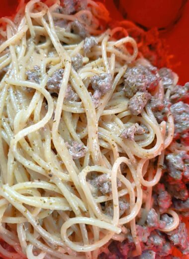 Spaghetti & ragù bianco de bœuf