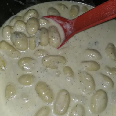 Gnocchis au gorgonzola et crème