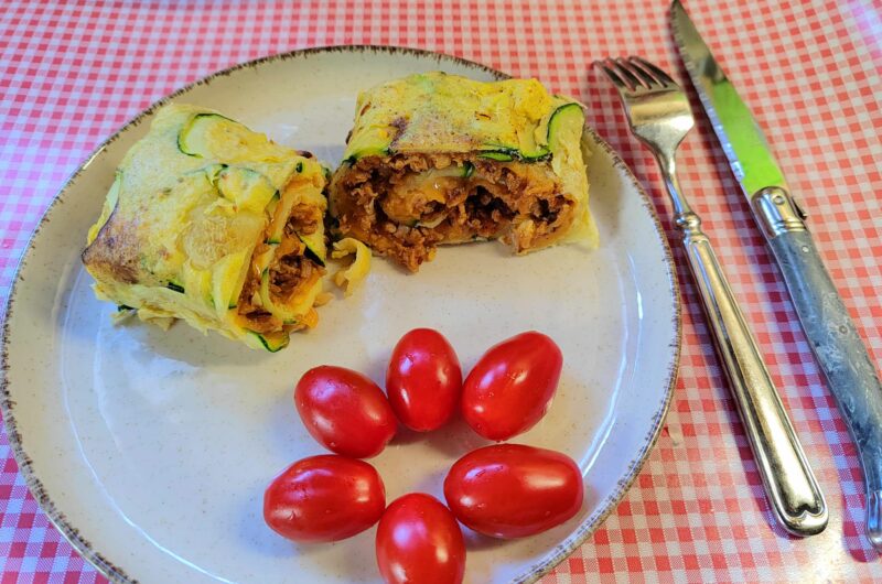 Roulés de courgettes