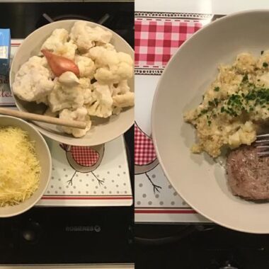 Chou fleur et quinoa au comté