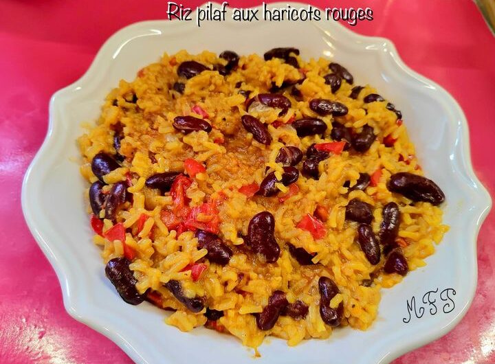 Riz pilaf aux haricots rouges