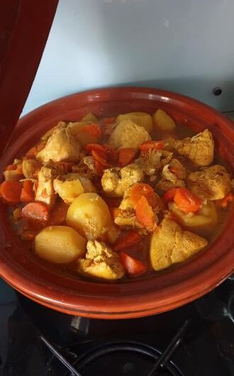 Tajine de poulet au citron