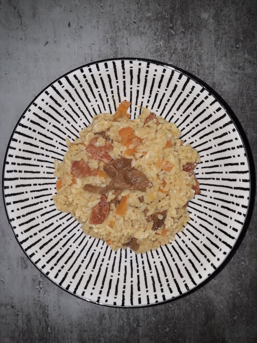 Risotto de girolles au chorizo