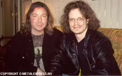 Dave Murray and stig Iron Maiden