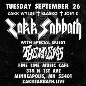 Zakk Sabbath September 26, 2017 poster