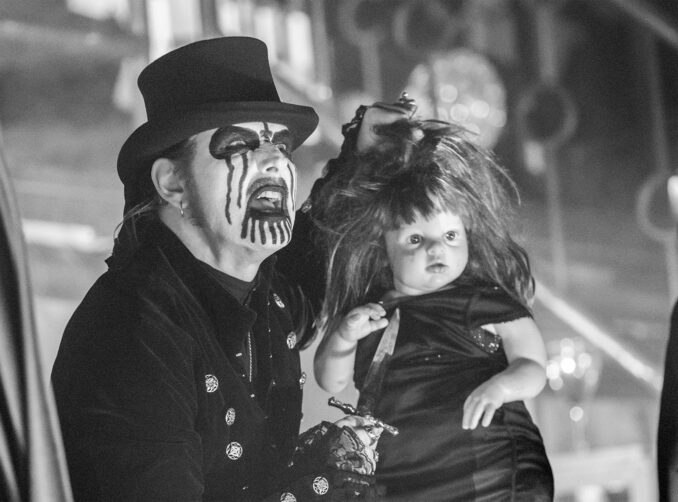 King Diamond with Abigail freshly pulled from her coffin.