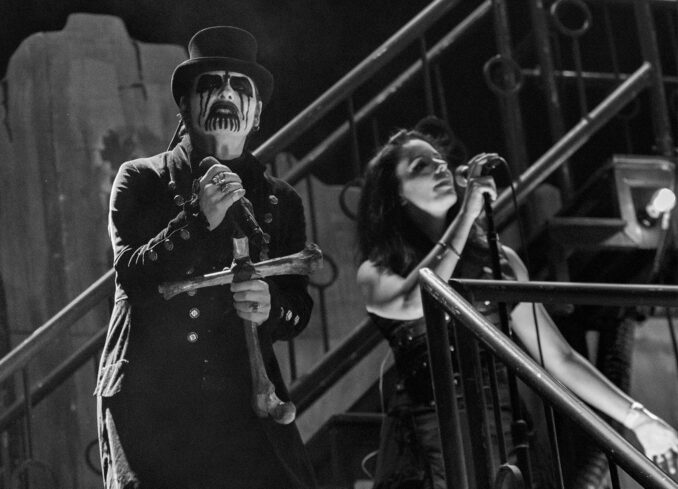 King Diamond and wife Livia Zita on vocals.