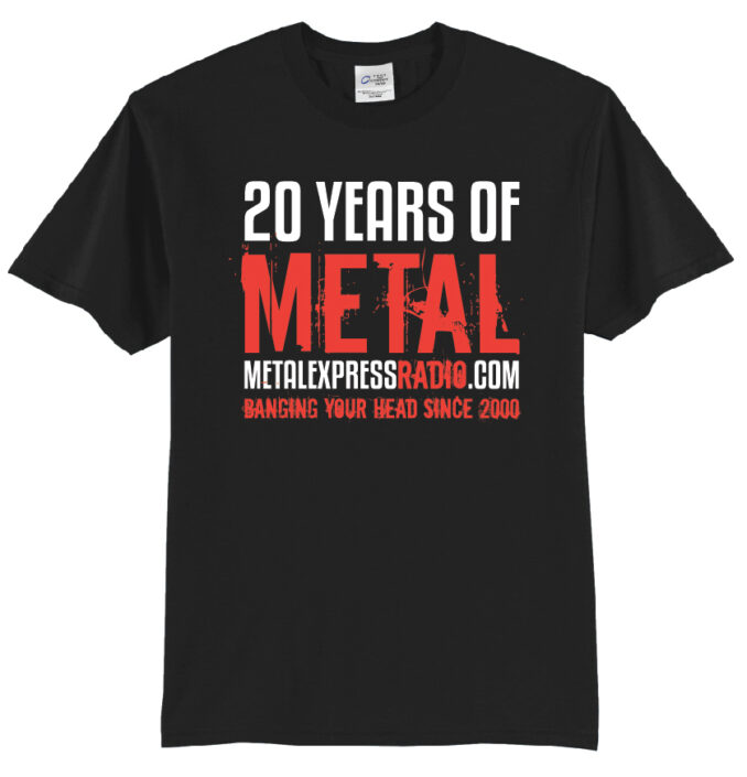 20th anniversary t-shirt Metal Express Radio