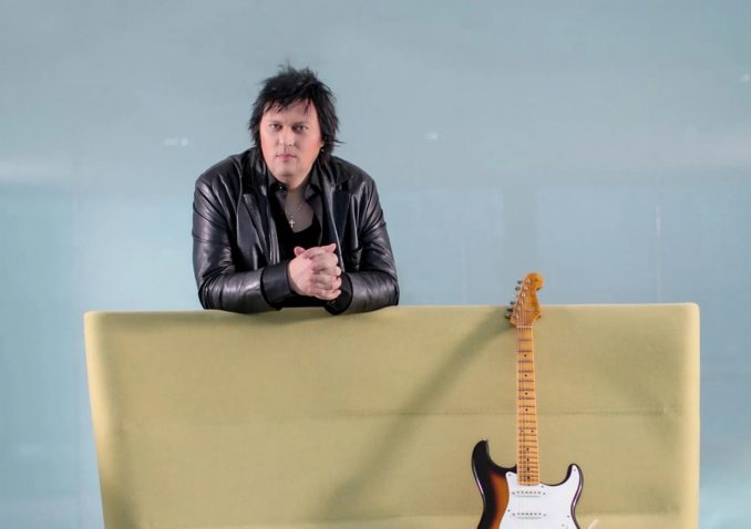 timo_tolkis_avalon_01 Timo Tolkki standing with his stratocaster.