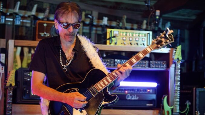 Steve Vai playing Gretsch guitar