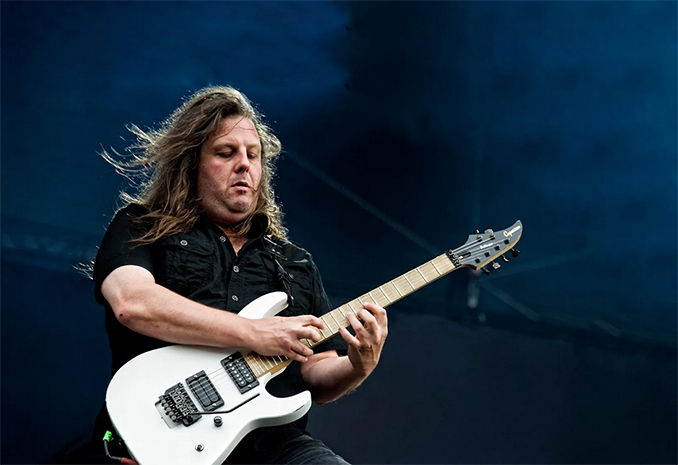 Michael Romeo playing guitar