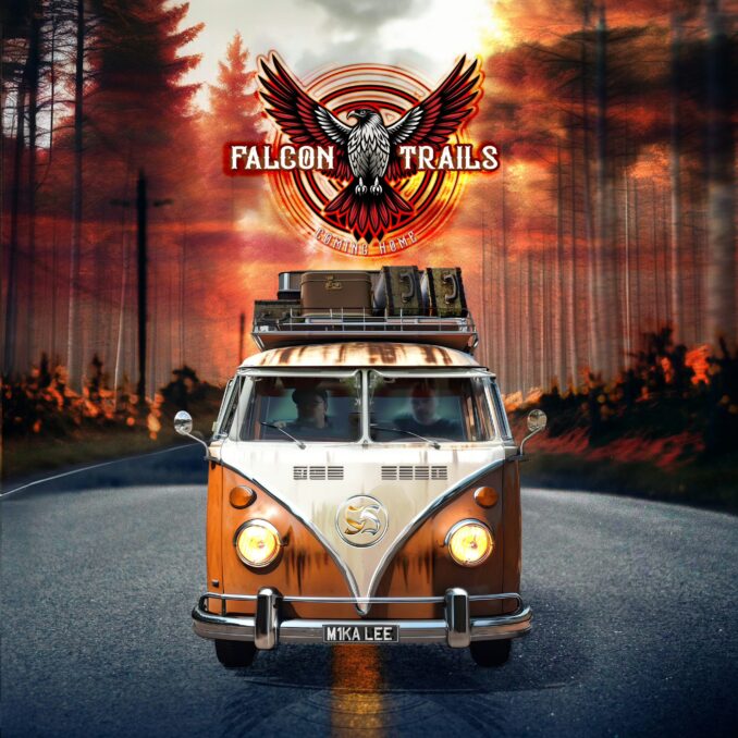 Falcon Trails - Coming Home album cover art Falcon Trails - Coming Home album cover art.