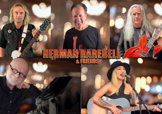 Herman Rarebell and friends Herman Rarebell and friends collage