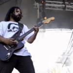Aziz Bentot singer and guitarist of Bad Situation performing live.