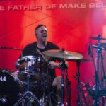 Josh Eppard, drummer of Coheed and Cambria, performing live.