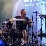 Josh Eppard, drummer of Coheed and Cambria, performing live.